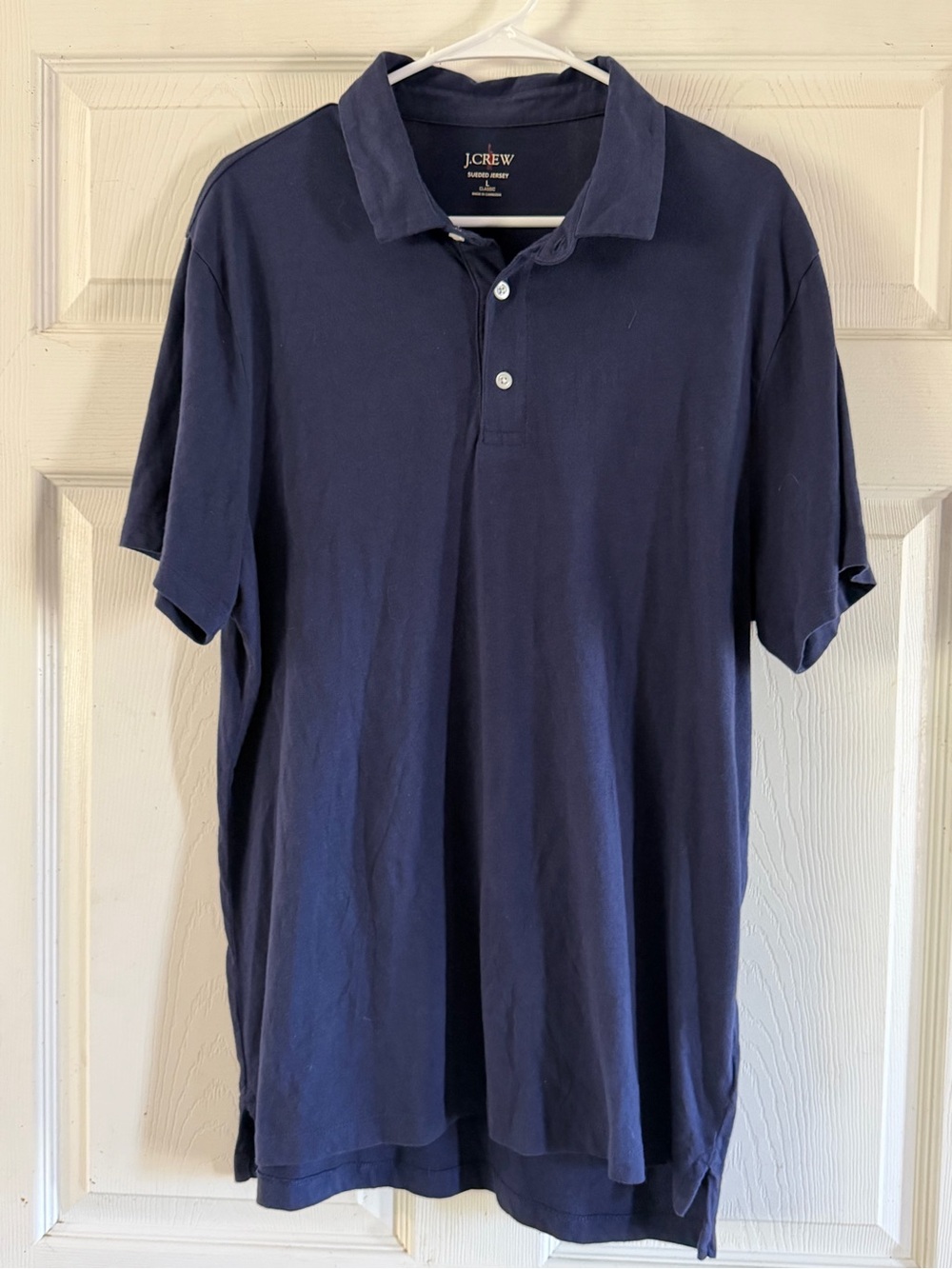 J. Crew Men's Dark Navy Short-Sleeve Polo